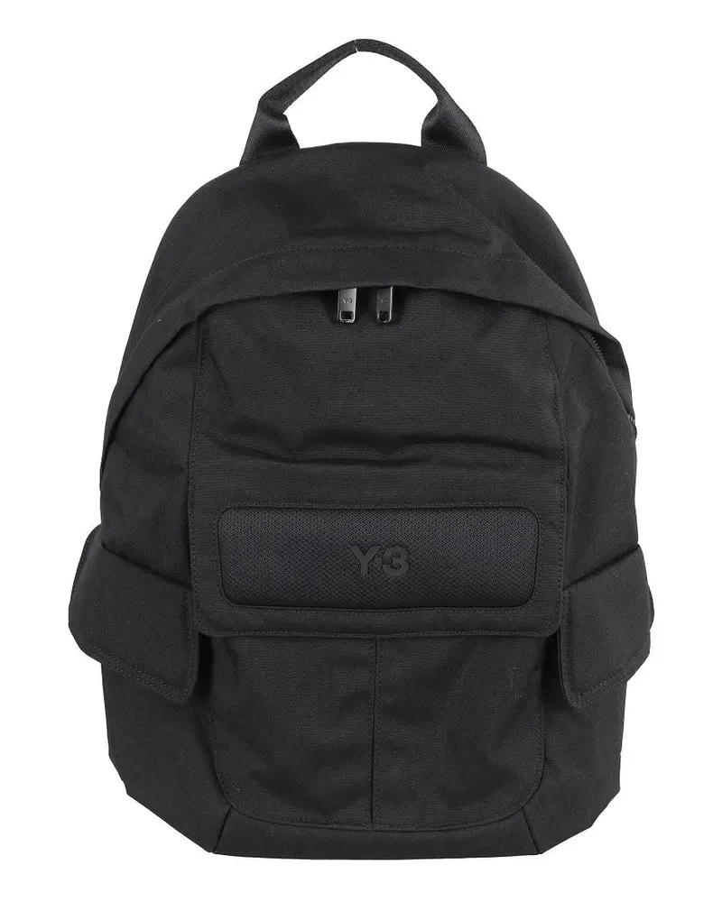 Y-3 Rucksäcke Black Polyester Backpack With Spacious Interior schwarz Schwarz