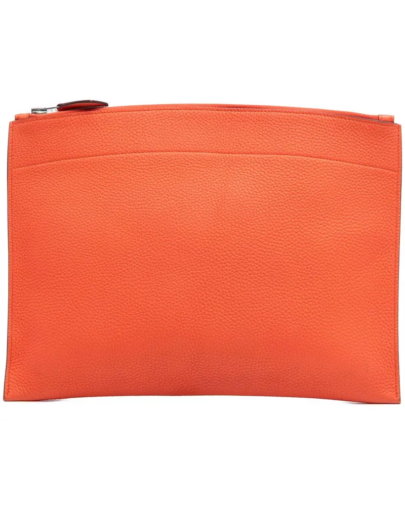 Hermès Clutches Medium Togo Bazar Pouch orange Orange
