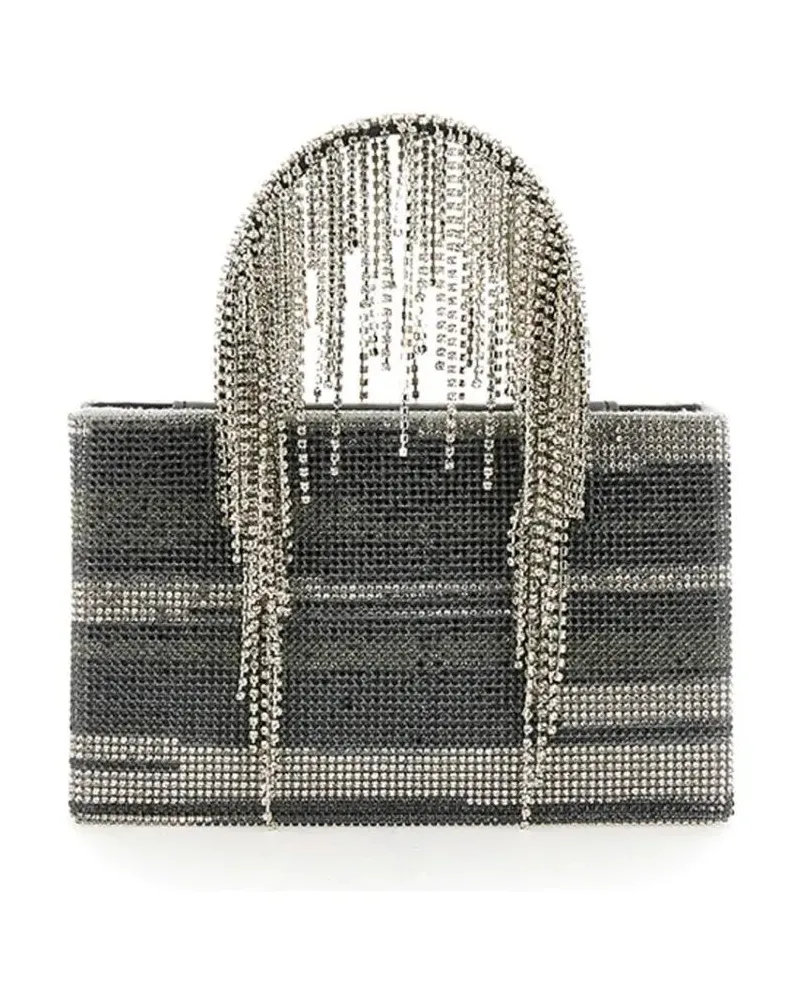 KARA Hobo Bags Structured Bag Embellished With Cascading Crystals bunt Bunt