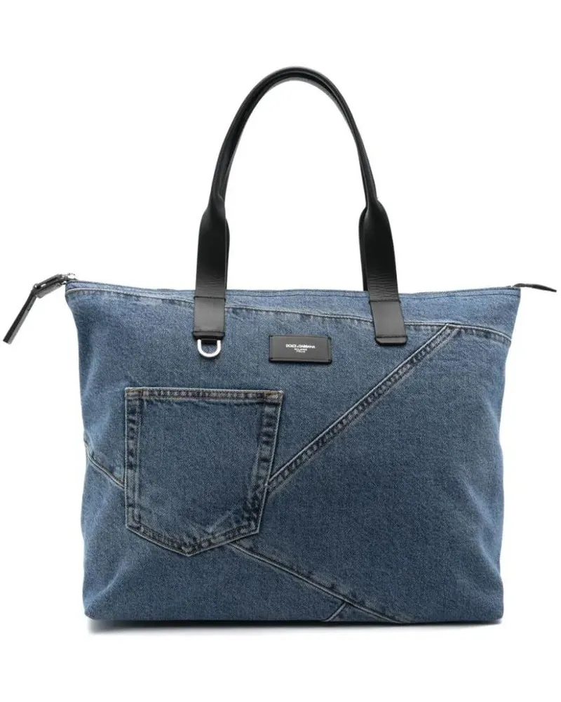 Dolce & Gabbana Shopper & Totes Blue Denim Exterior Bag blau Blau
