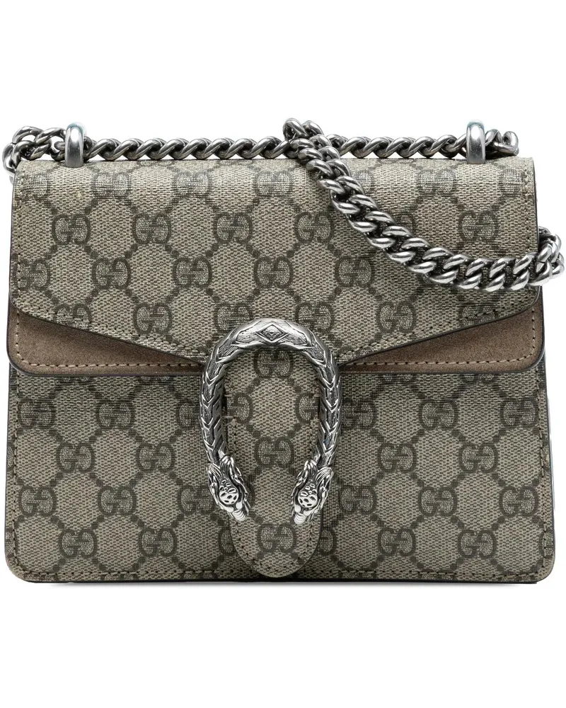 Gucci Hobo Bags Small GG Supreme Dionysus Crossbody braun Braun