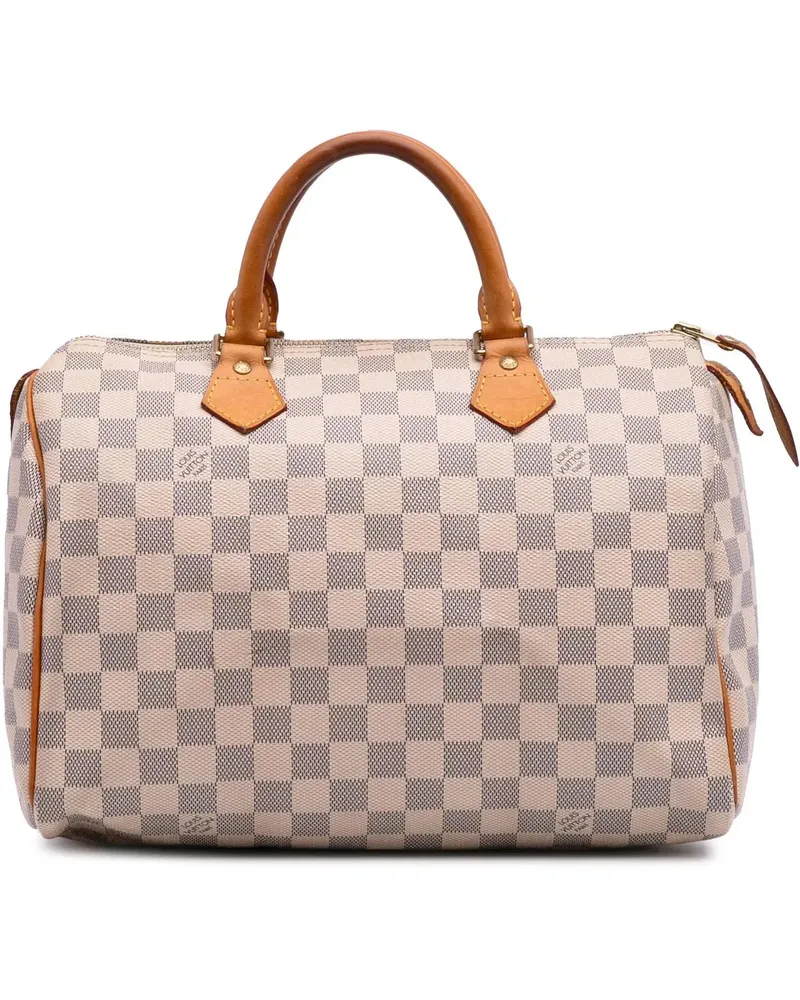 Louis Vuitton Crossbody Bags Damier Azur Speedy 30 weiß Weiß