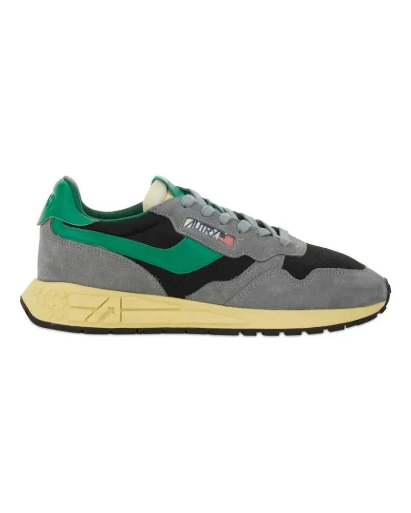 AUTRY Low-Top Sneaker Sporty Grey Suede And Mesh Sneakers bunt Bunt