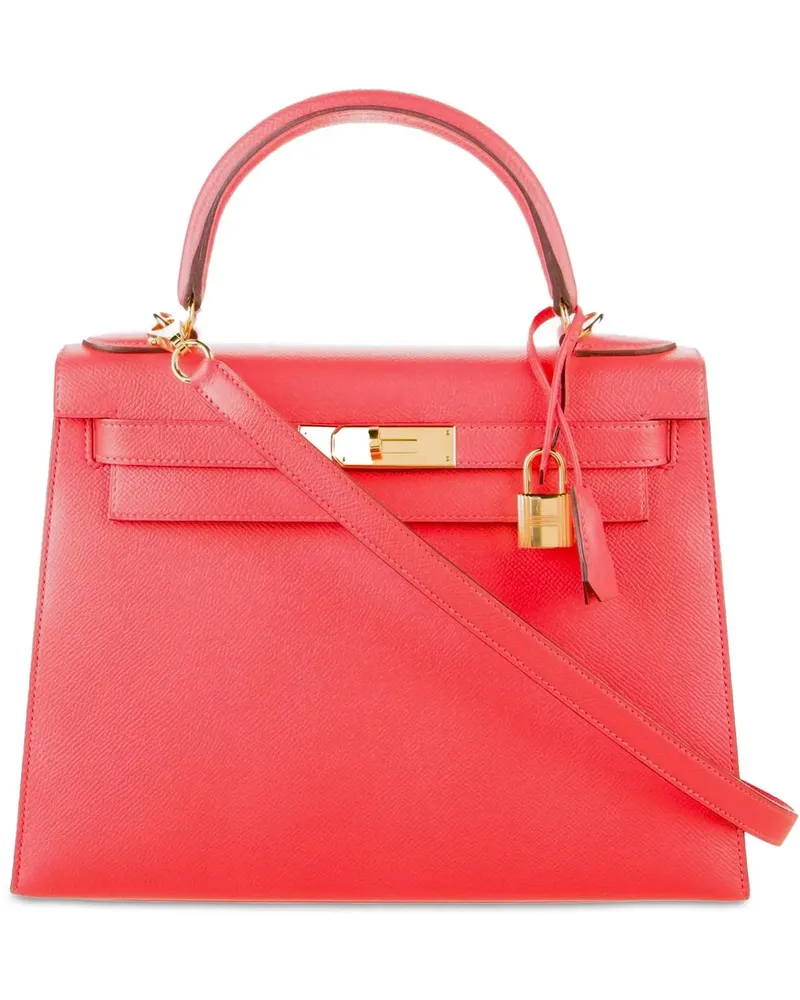 Hermès Hobo Bags Epsom Kelly Sellier 28 rosa Gold