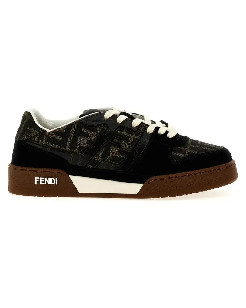 Fendi Sneaker Low Top Match Sneaker schwarz Schwarz