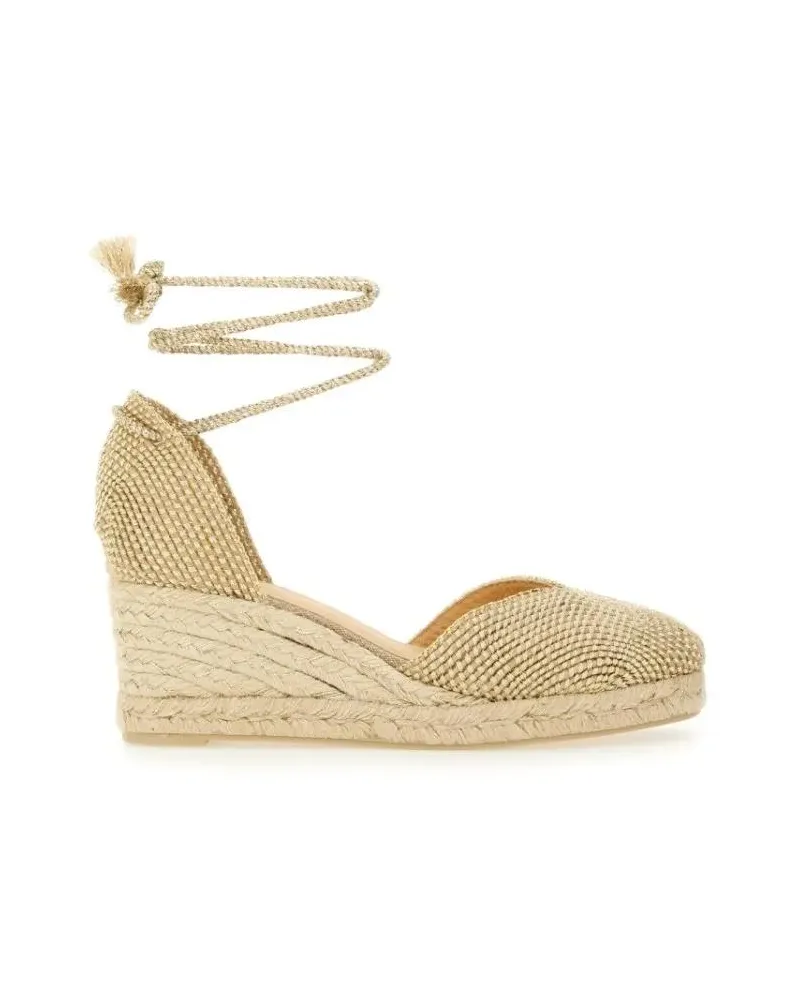Castañer Cora" Espadrille goldfarben 