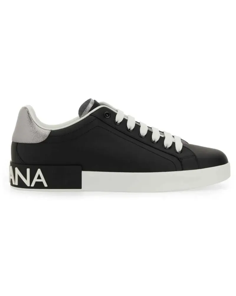 Dolce & Gabbana Low-Top Sneaker Portofino Sneaker schwarz Schwarz