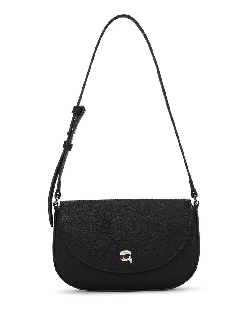 Karl Lagerfeld Portemonnaie IKON Pebble Beutel schwarz Schwarz