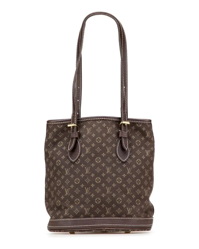 Louis Vuitton Hobo Bags Monogram Mini Lin Bucket PM braun Braun