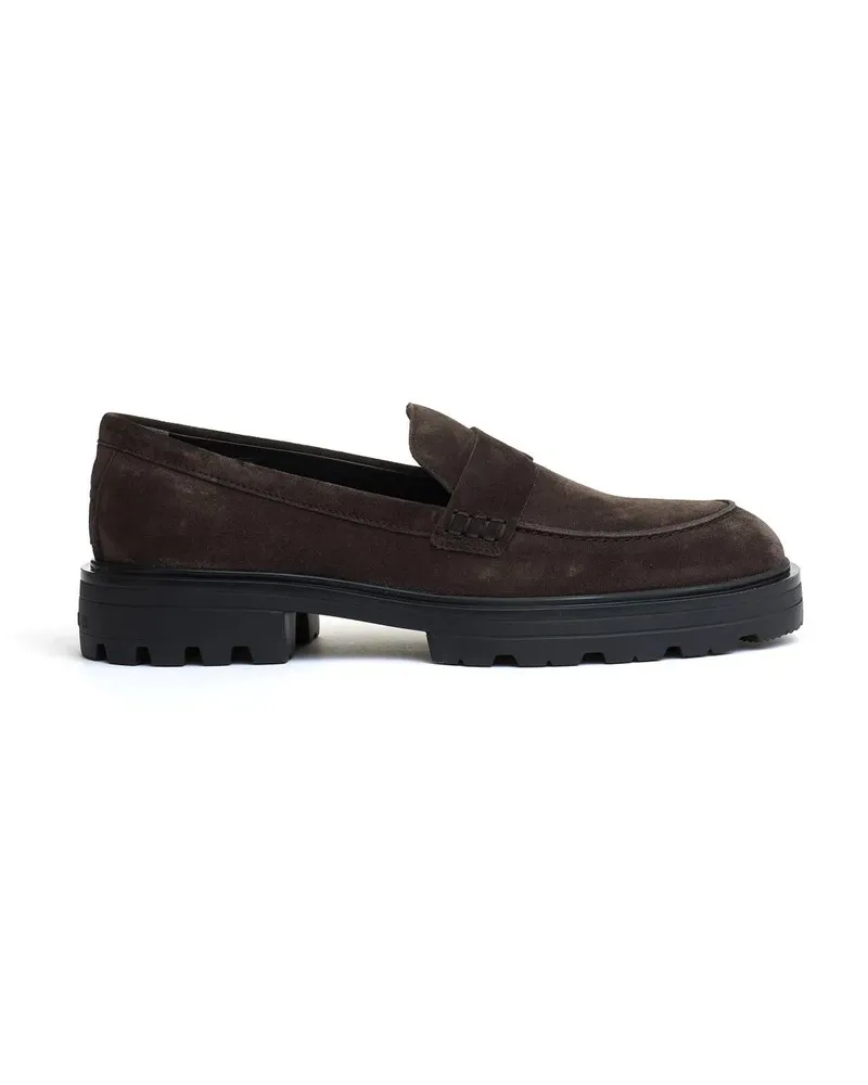 Hogan Loafer Mocassino Camoscio Marrone Carroarmato braun Braun