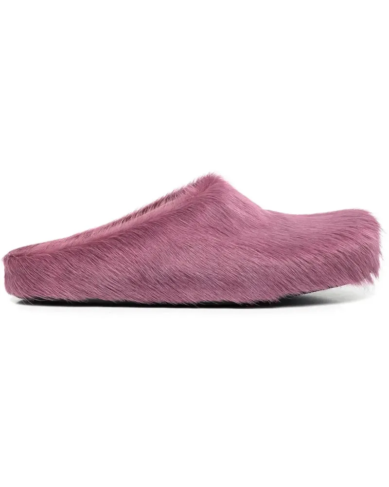 Marni Slipper & Pantoletten M Fussbett Sabot Mauve rosa Gold