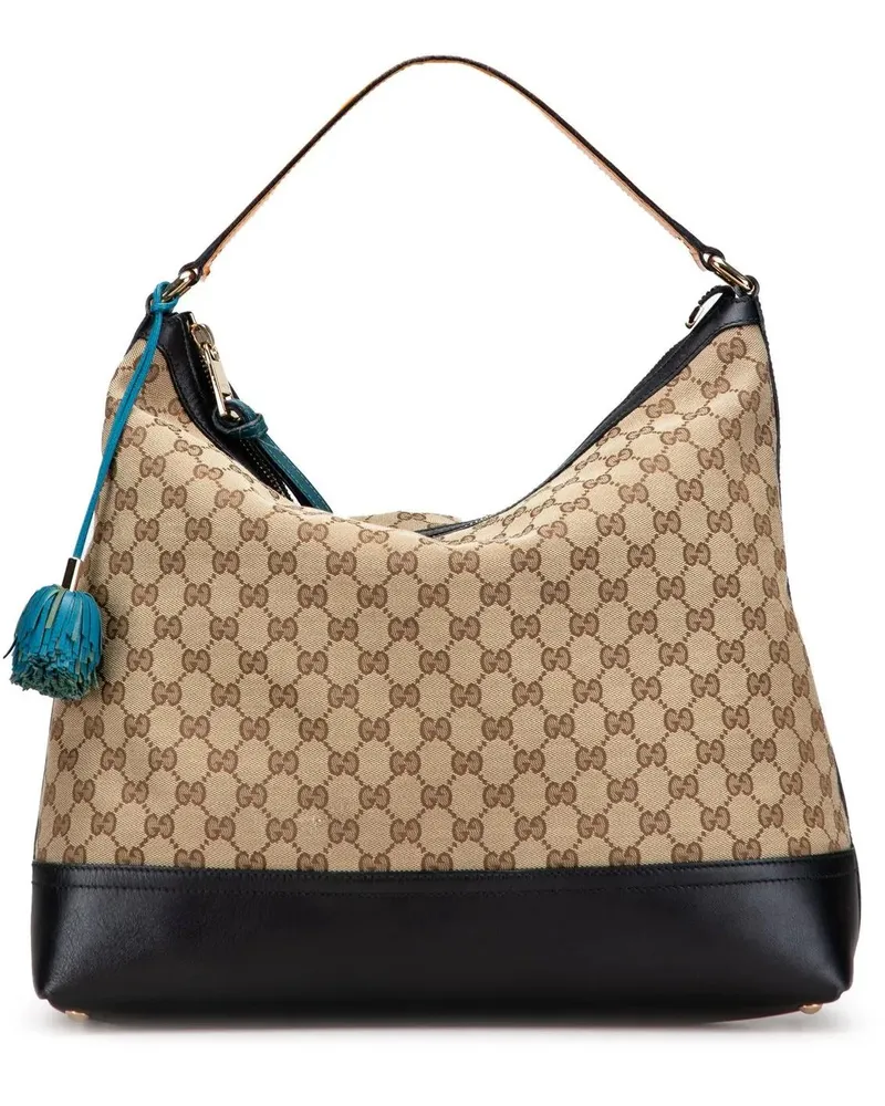 Gucci Hobo Bags GG Canvas Cheer Hobo braun Braun