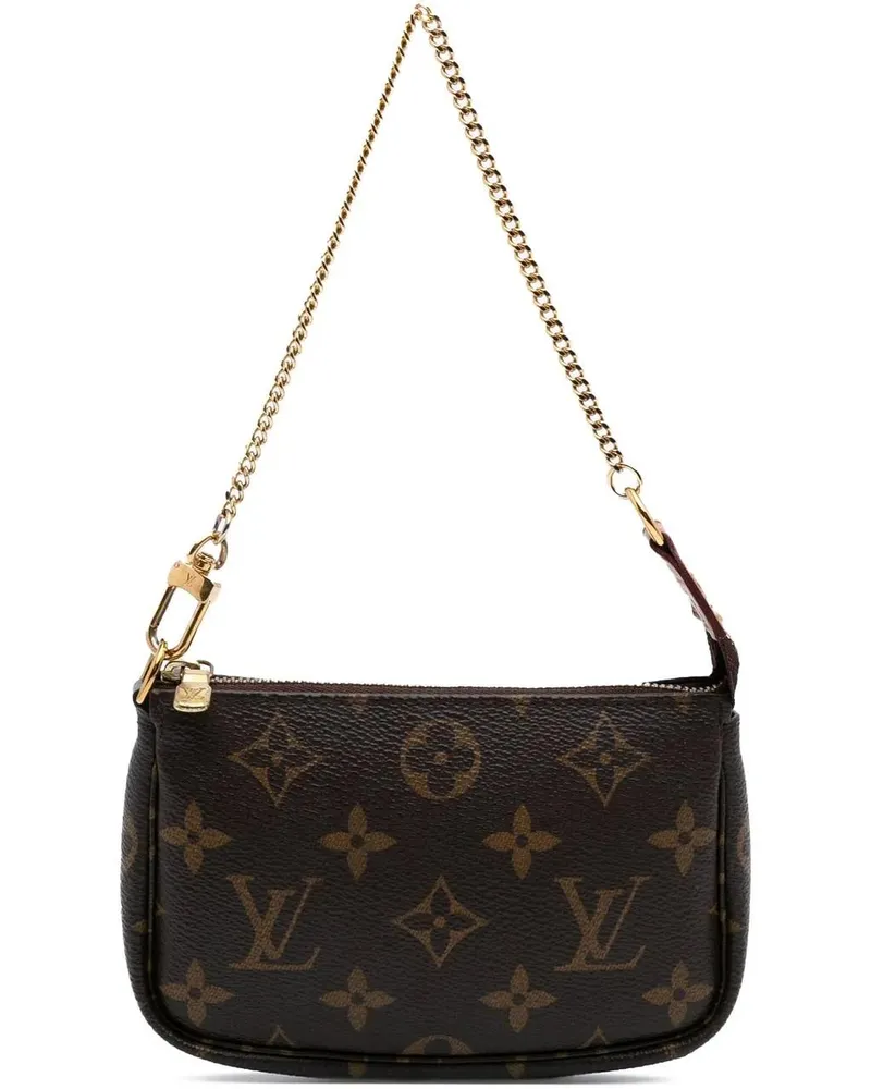 Louis Vuitton Crossbody Bags 2020 Monogram Mini Pochette Accessoires braun Braun
