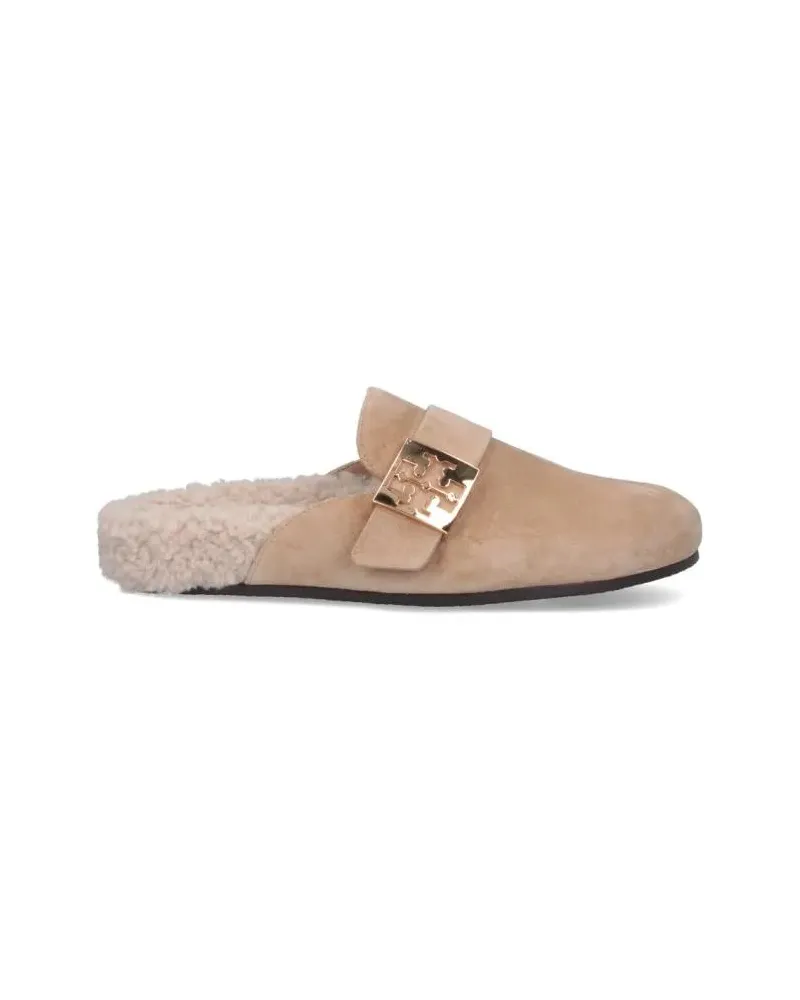 Tory Burch Sandalen Mellow Suede Mules – Taupe beige Beige