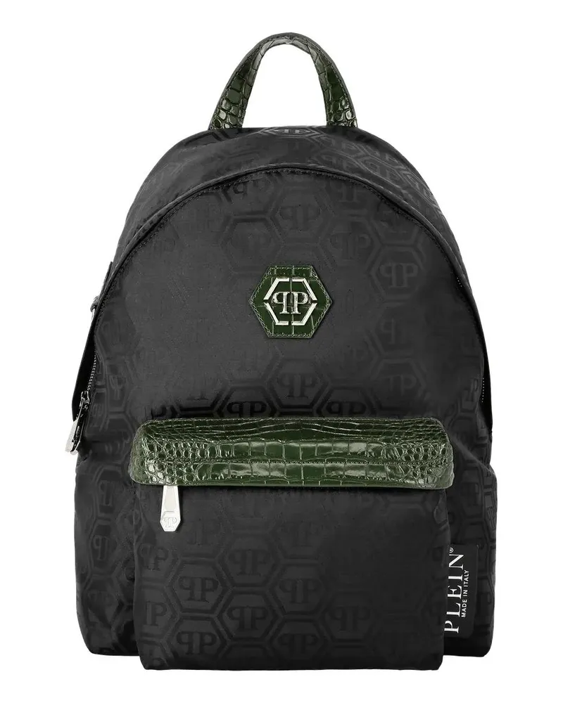 Philipp Plein Rucksäcke Rucksack Monogram schwarz Schwarz