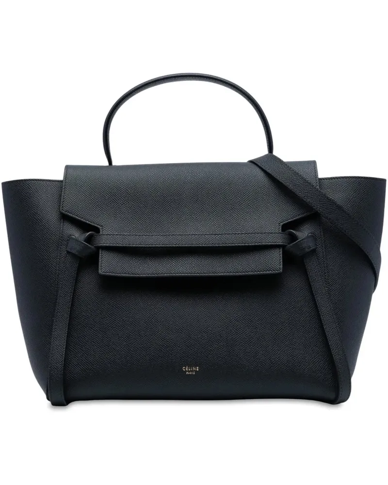 Celine Hobo Bags Mini Grained Calfskin Belt Bag schwarz Schwarz