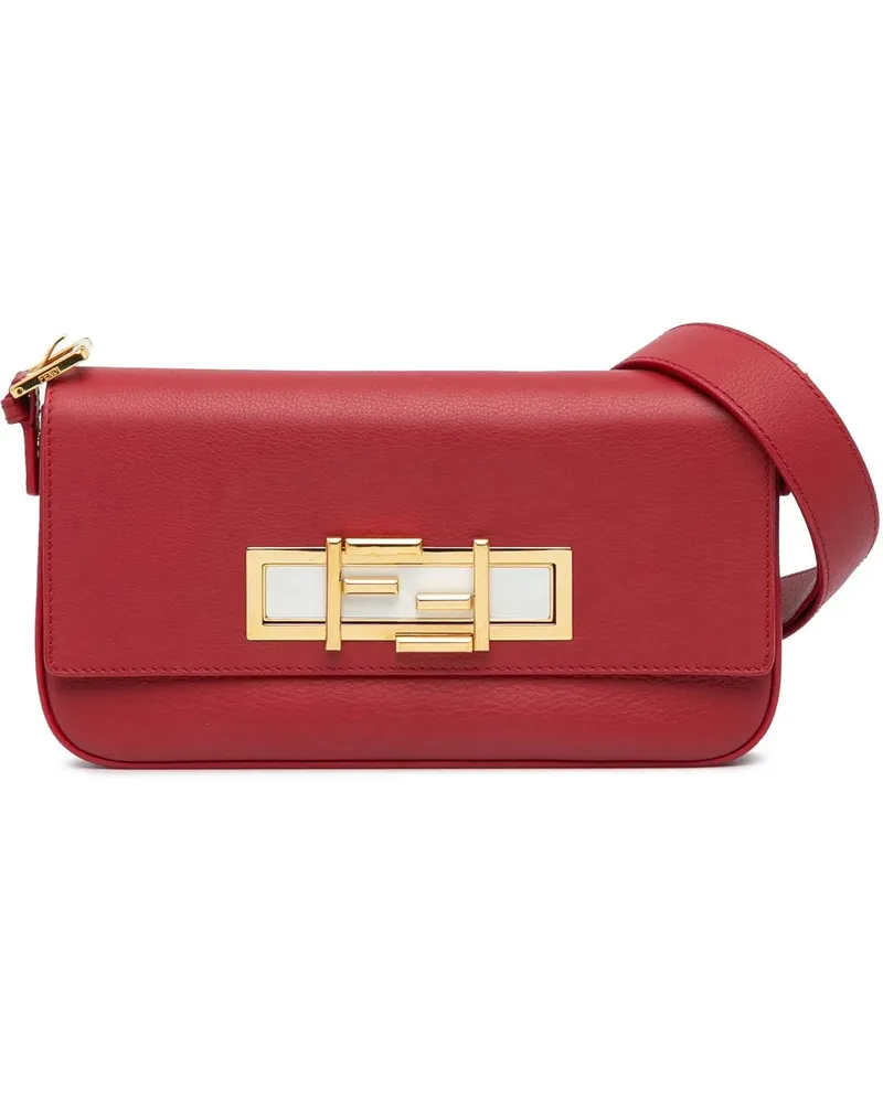 Fendi Hobo Bags 2010-2023 Leather 3Baguette Shoulder Bag rot Rot