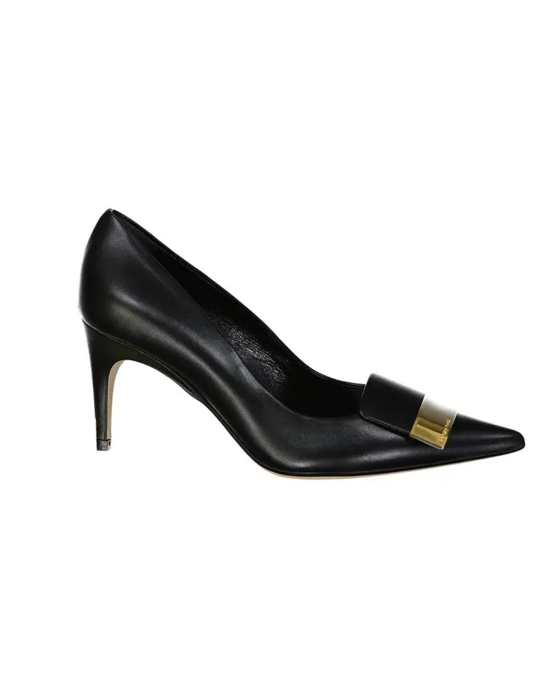 Sergio Rossi Hohe Schuhe Sr Leather Pumps With Pointed Toe And Heel schwarz Schwarz