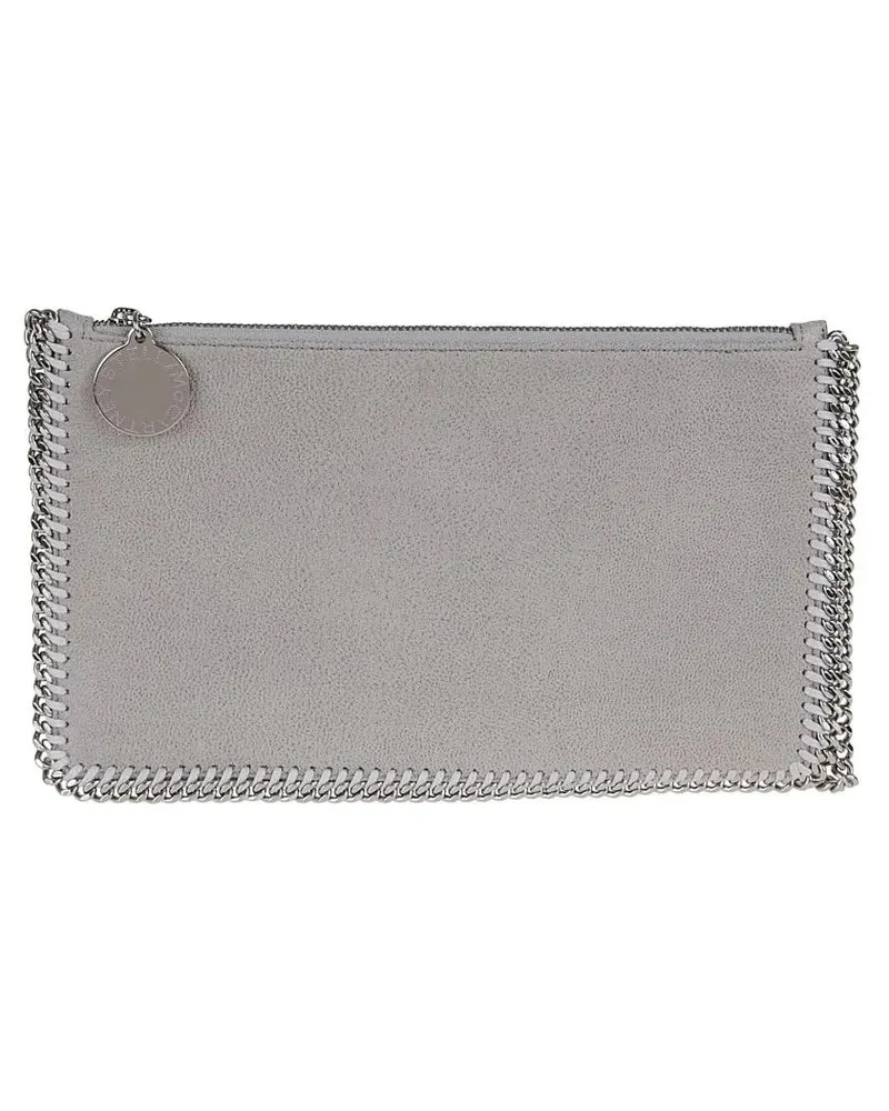 Stella McCartney Clutches Textured Surface Clutch grau Grau