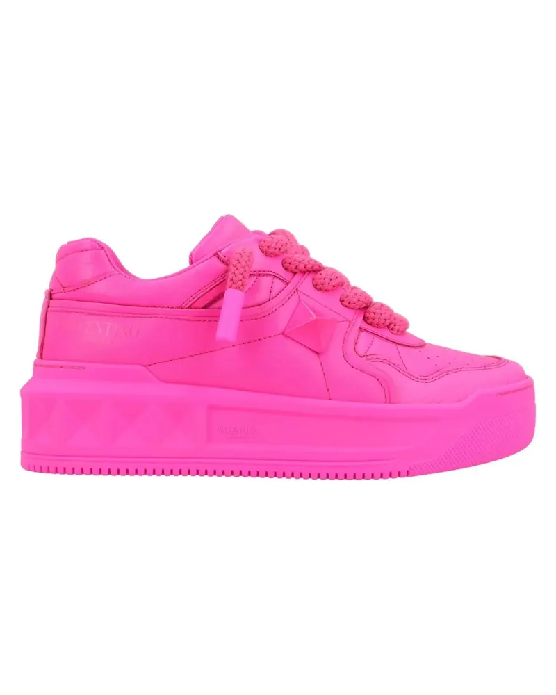 Valentino Garavani Low-Top Sneaker Pink One Stud Xl Leather Sneakers pink Rosa