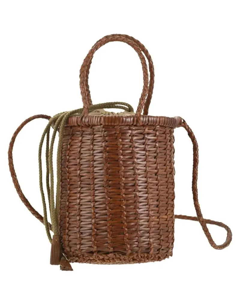 Dragon Diffusion Hobo Bags Lina Mini - Woven Leather Bag braun Braun
