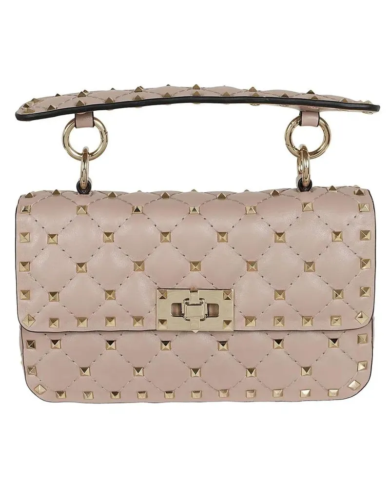 Valentino Garavani Hobo Bags Small Shoulder Bag Rockstud Spike pink Rosa
