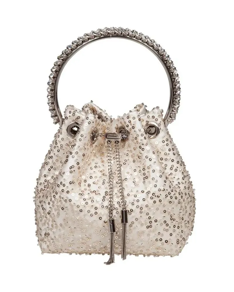 Jimmy Choo Beuteltaschen Bon Bon Satin Bag beige Beige
