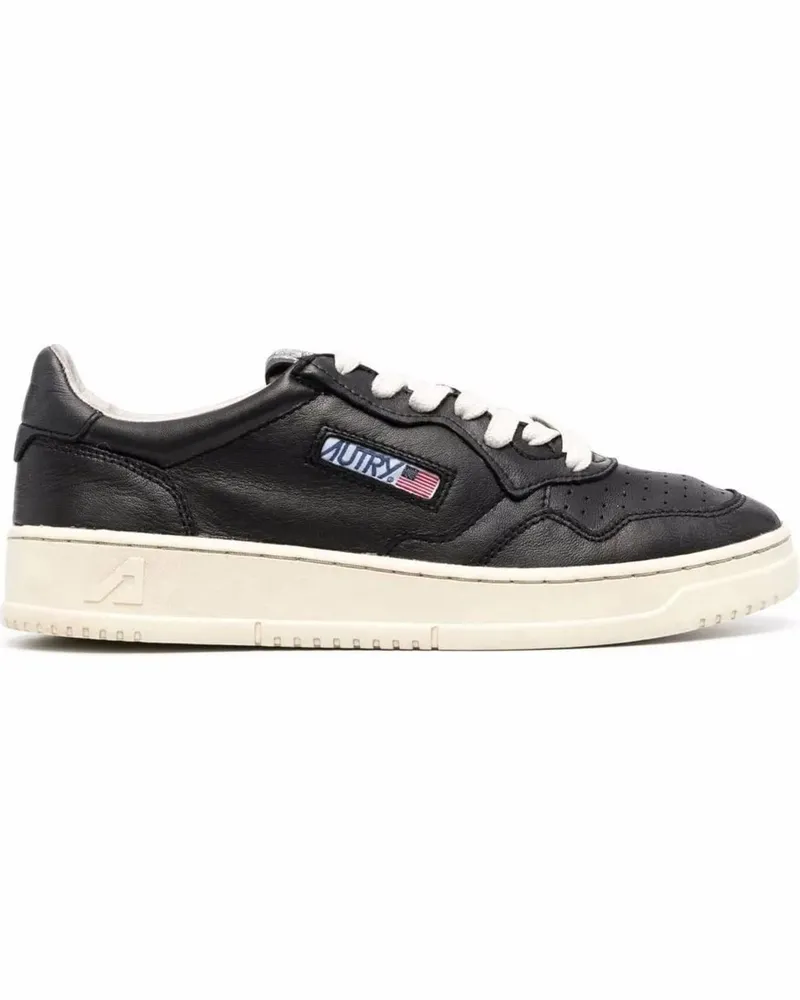 AUTRY Low-Top Sneaker Low-Top Nappa Leather Sneakers With Rounded Toe schwarz Schwarz