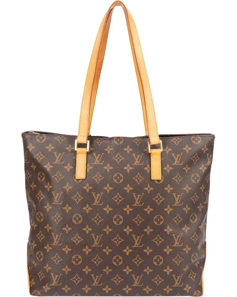 Louis Vuitton Crossbody Bags  Canvas Monogram Cabas Mezzo Shoulder braun Braun