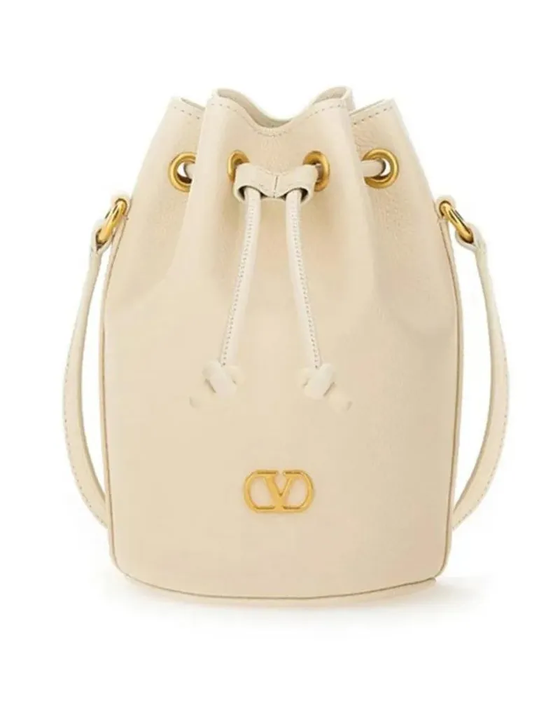 Valentino Garavani Beuteltaschen "Vlogo Signature" Mini Bucket Bag beige Beige