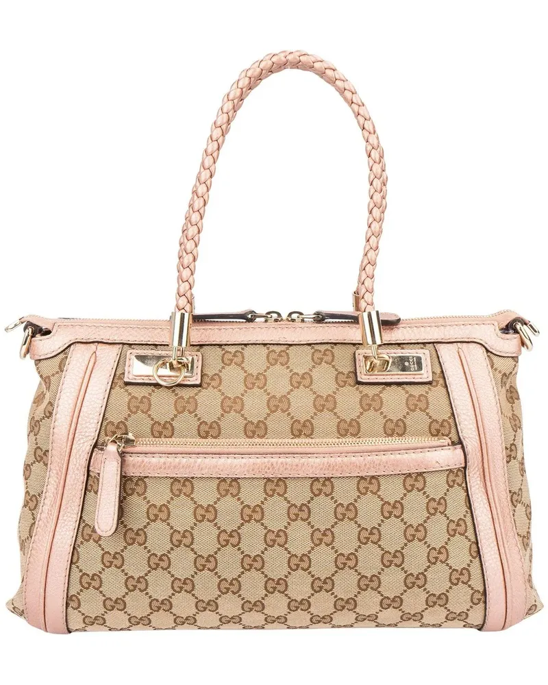 Gucci Crossbody Bags  GG Monogram Bamboo Handbag braun Braun