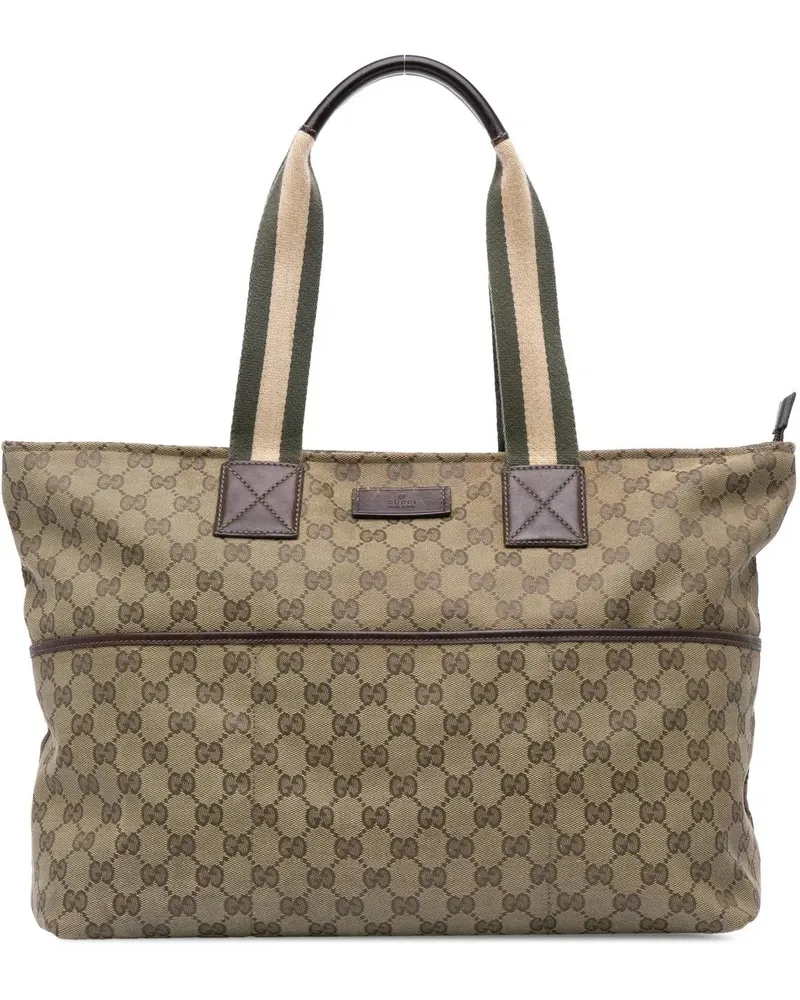 Gucci Shopper GG Canvas Web Tote braun Braun