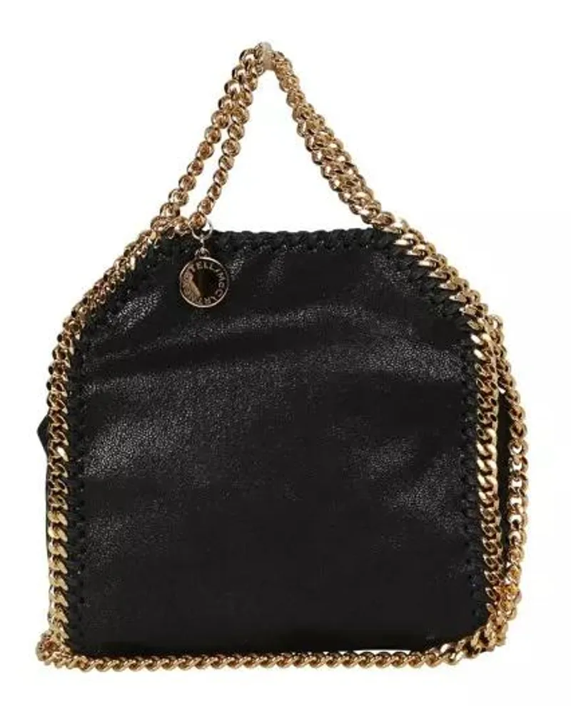 Stella McCartney Umhängetaschen Eco-Leather Tiny Falabella Bag Schwarz