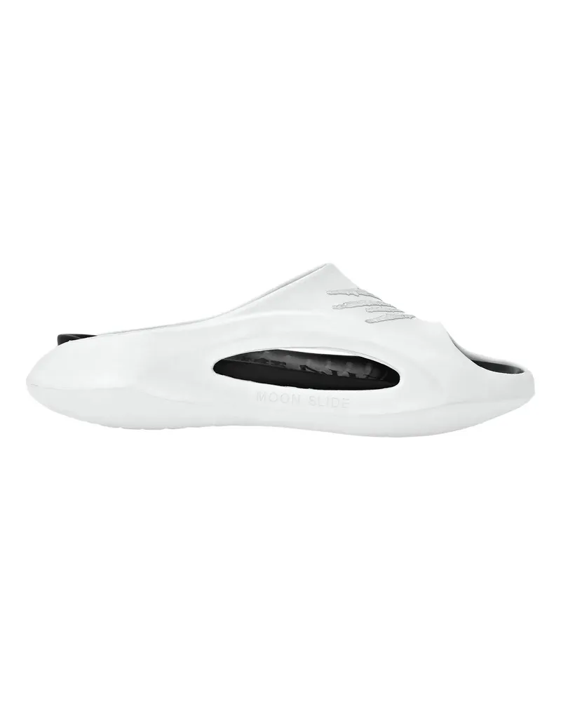 Philipp Plein Slipper & Pantoletten Flache Gummisandalen weiß Weiß