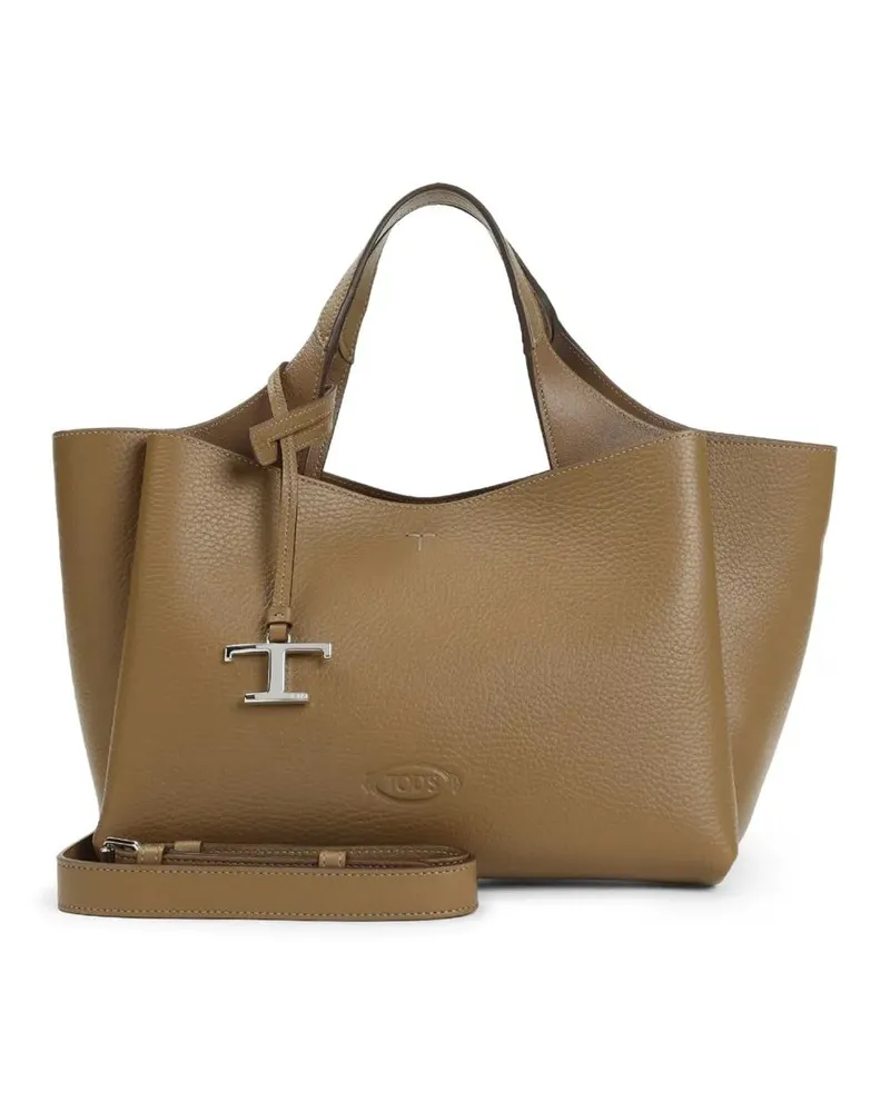 TOD'S Hobo Bags Apa Brown Grained Leather Shoulder Bag braun Braun