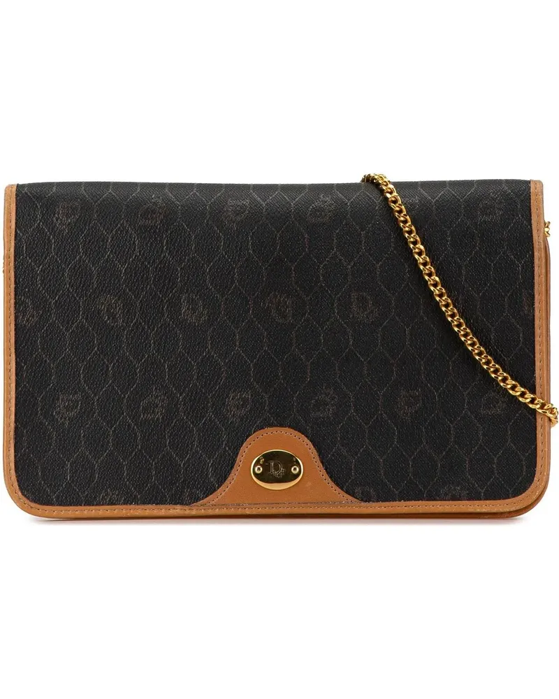 Dior Hobo Bags 20th Honeycomb Chain Crossbody schwarz Schwarz