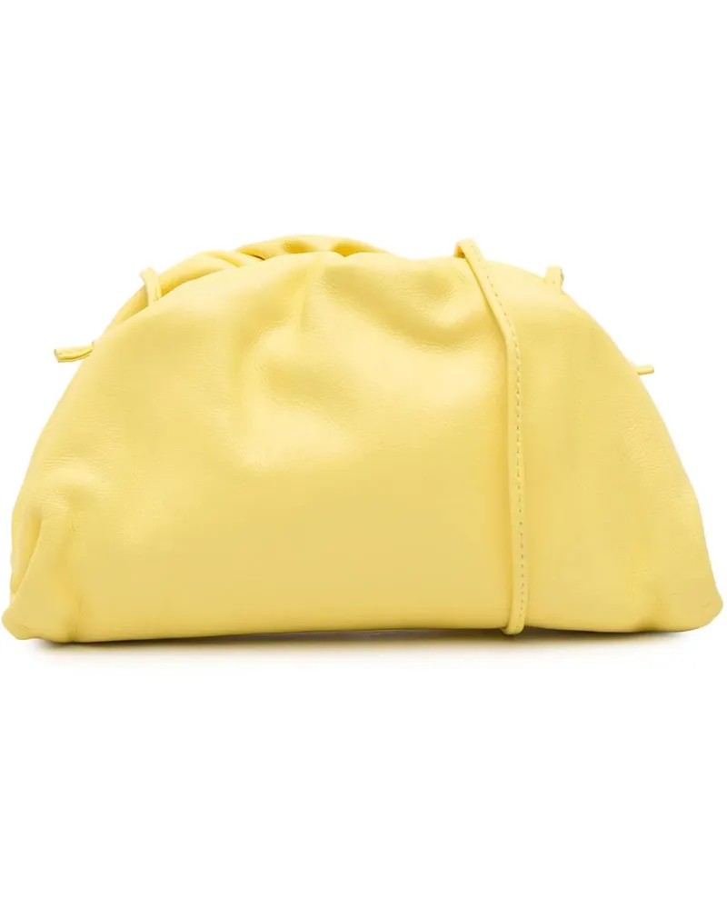 Bottega Veneta Hobo Bags Lambskin The Mini Pouch Crossbody gelb Gelb