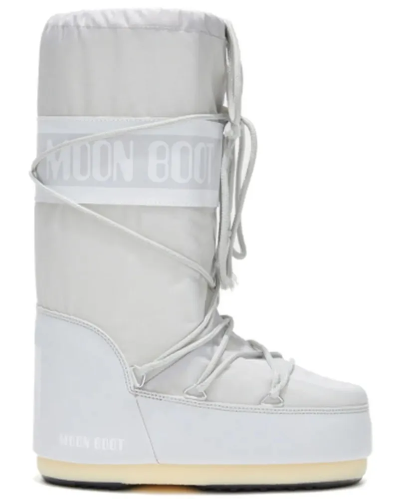 Moon Boot Stiefel MB ICON NYLON GLACIER GREY weiß Weiß