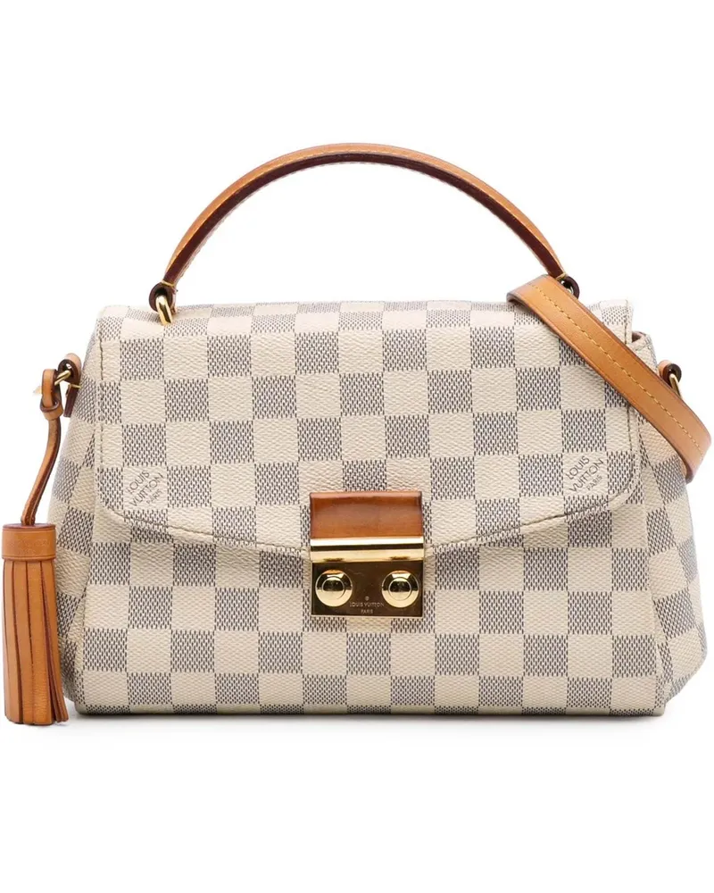 Louis Vuitton Hobo Bags Damier Azur Croisette weiß Weiß