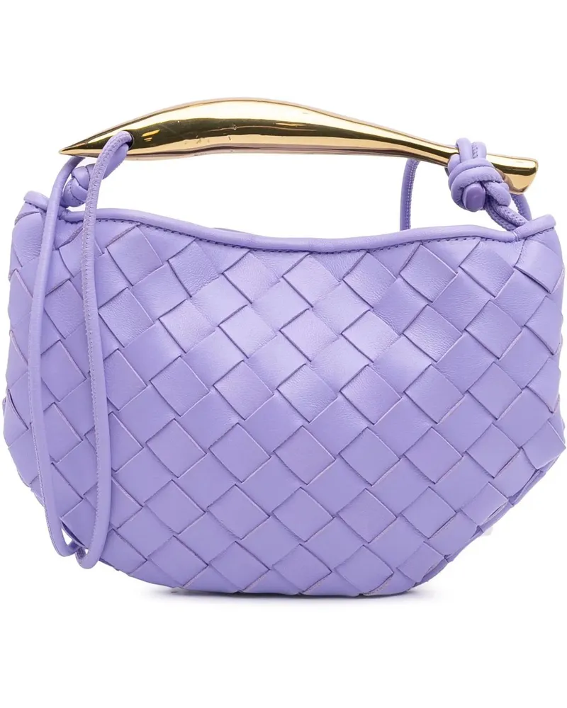 Bottega Veneta Hobo Bags Baby Lambskin Intrecciato Sardine Bag orange Orange