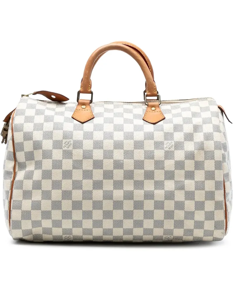 Louis Vuitton Crossbody Bags Damier Azur Speedy 35 weiß Weiß