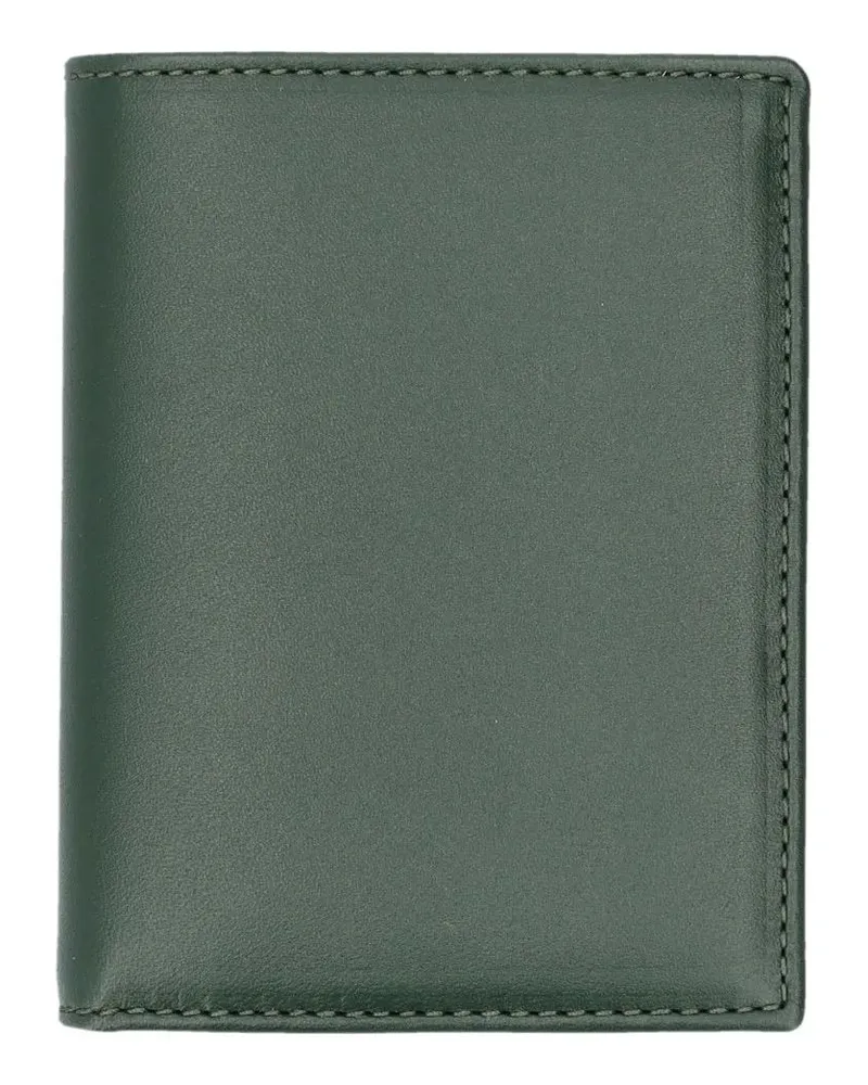 Comme des Garçons Portemonnaies Bifold Wallet In Deep Green grau Grau