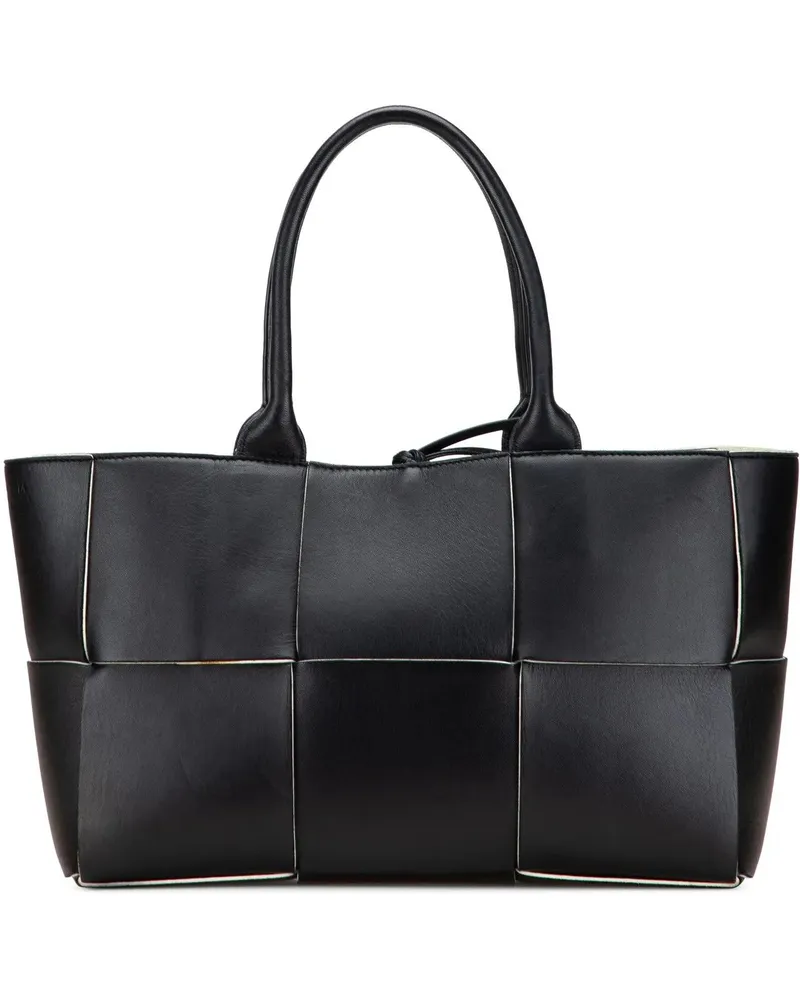 Bottega Veneta Shopper Small Nappa Maxi Intrecciato Arco Tote schwarz Schwarz