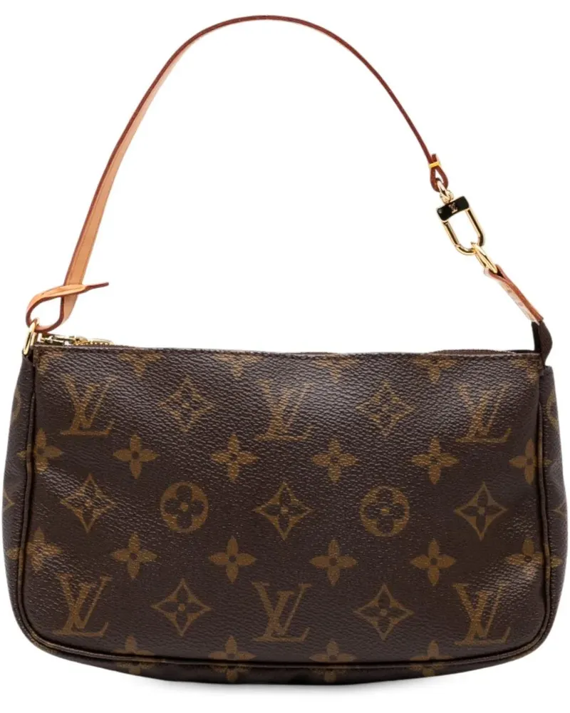 Louis Vuitton Hobo Bags Monogram Pochette Accessoires braun Braun