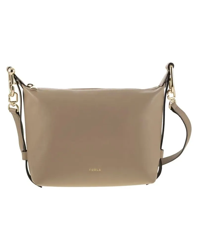 Furla Hobo Bags Tonie - Mini Shoulder Bag beige Beige