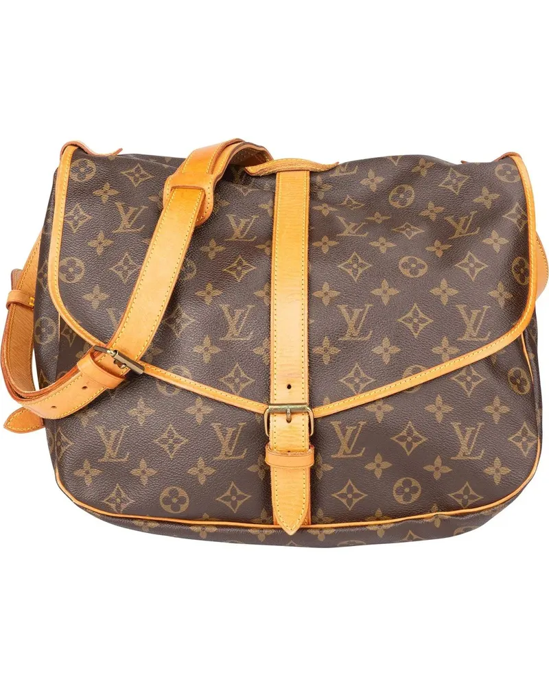 Louis Vuitton Crossbody Bags  Canvas Monogram Saumur 35 Crossbody braun Braun