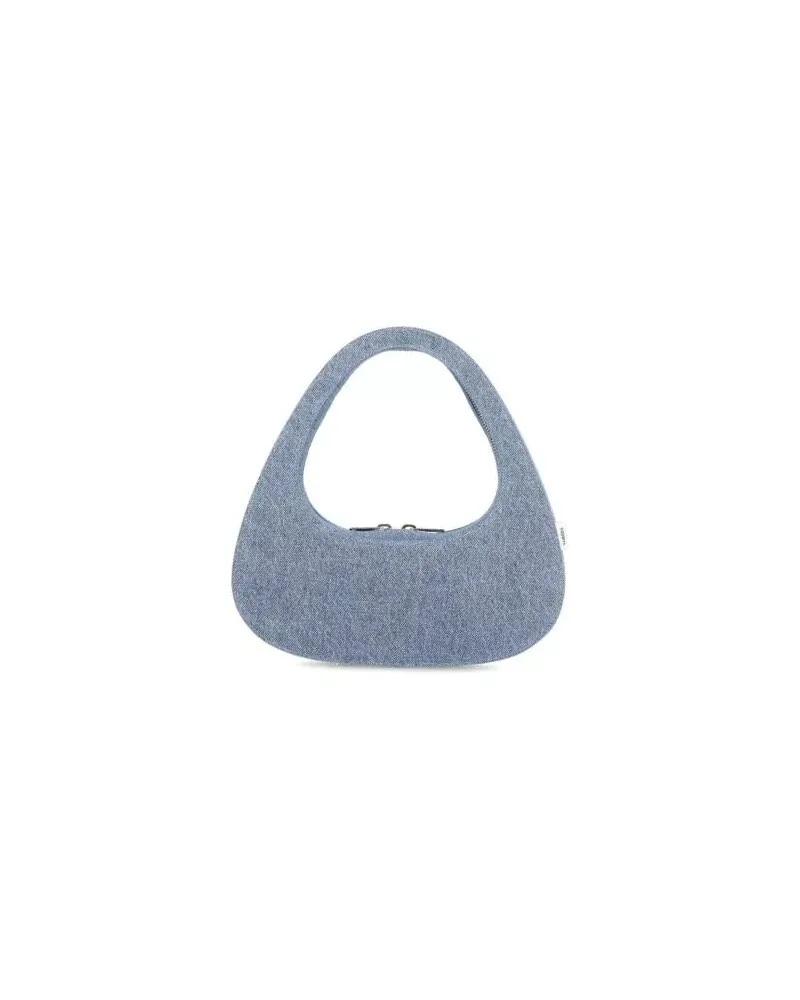 COPERNI Shopper Denim Baguette Swipe Bag Blau