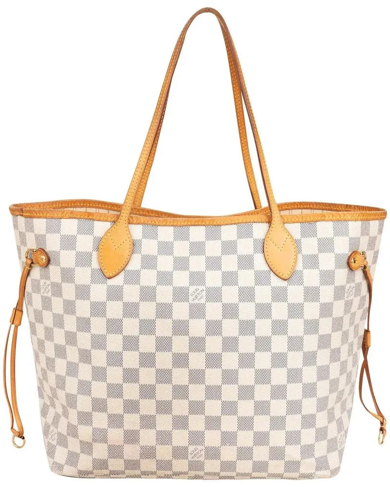 Louis Vuitton Crossbody Bags  Damier Azur Monogram Neverfull MM Sh weiß Weiß