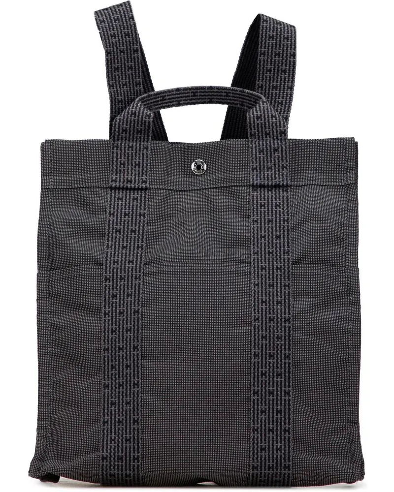 Hermès Rucksäcke Canvas Herline Backpack MM grau Grau
