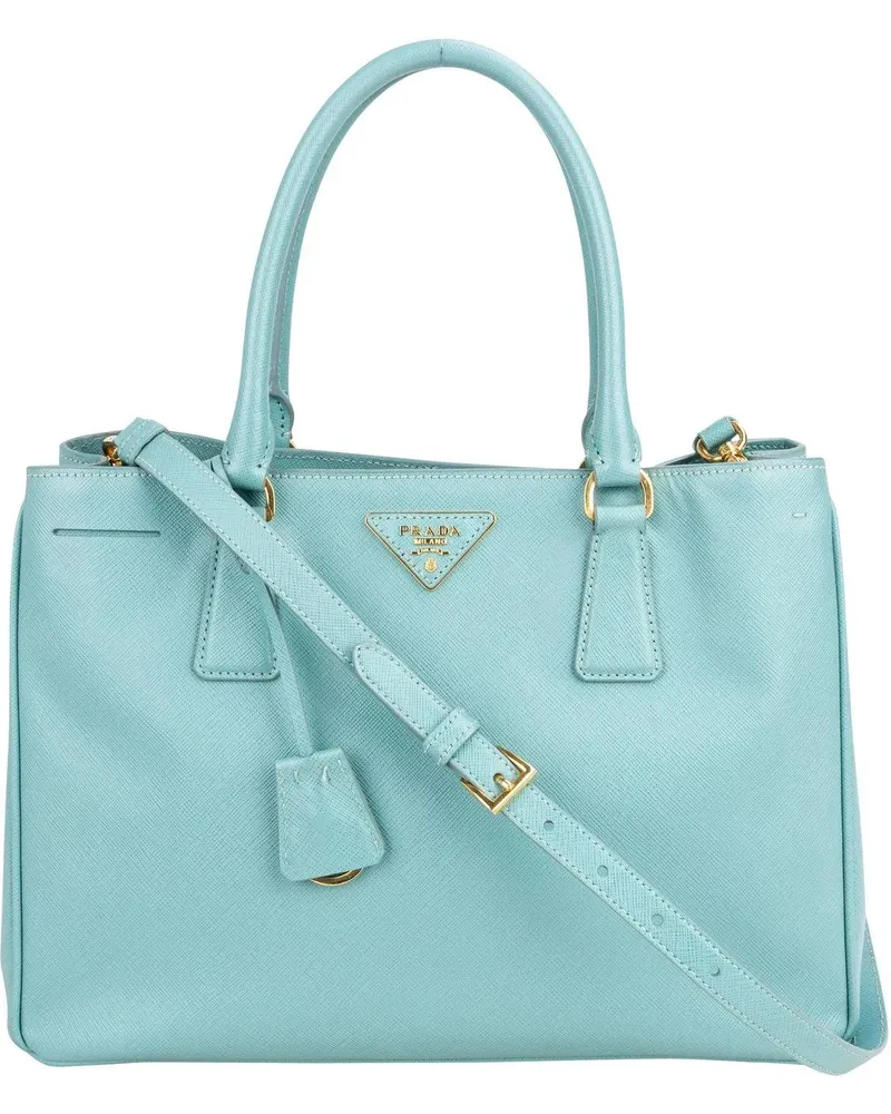 Prada Crossbody Bags  Turquoise Saffiano Leather Galleria Handbag blau Blau